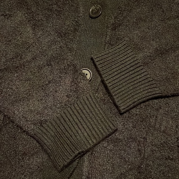 JOIE Black Long Sleeve V Neck Button Front Sweater Size Large - Picture 4 of 8